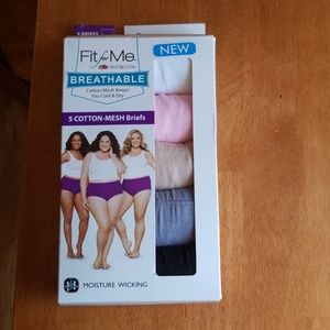 Size 12 - Fit for Me Cotton Mesh Panties